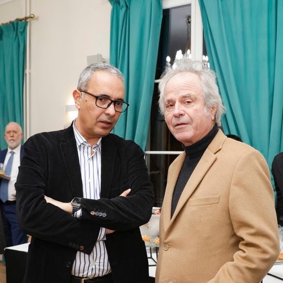 Exclusif - Kamel Daoud, Franz-Olivier Giesbert - Dîner de la Revue des Deux Mondes à Paris à la Maison de l'Amérique Latine à Paris le 18 décembre 2024. Jack Tribeca / Bestimage
