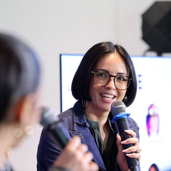 Agathe Auproux - G.Attal lance sa fondation "Faire Face", contre le harcèlement scolaire, au Philanthro-Lab à Paris, le 6 novembre 2024. 
© Dominique Jacovides / Bestimage
