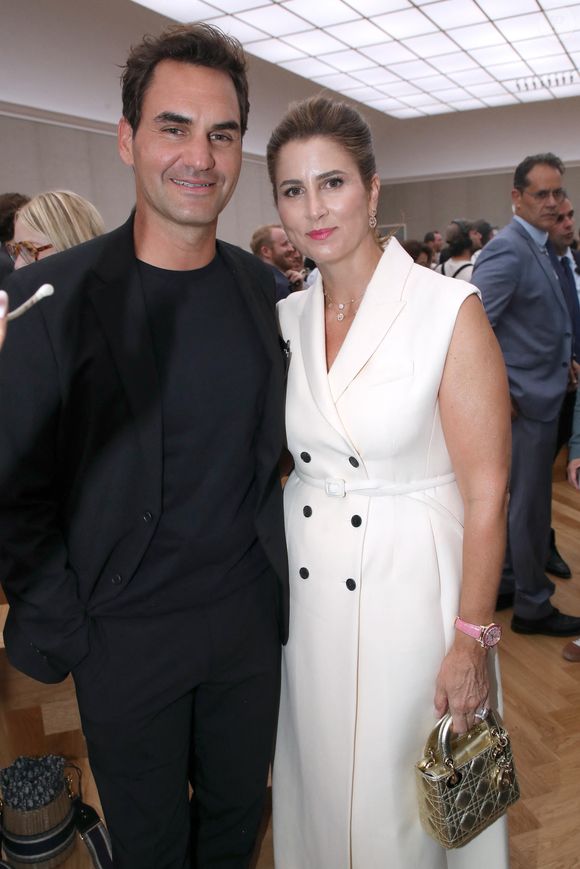 Roger Federer et sa femme Miroslava Vavrinec - Défilé de mode Dior Homme, Collection Printemps / Été 2026, Front Row, dans le cadre de la Fashion Week de Paris, France, le 27 Juin 2025.

© Olivier Borde / Bertrand Rindoff / Bestimage