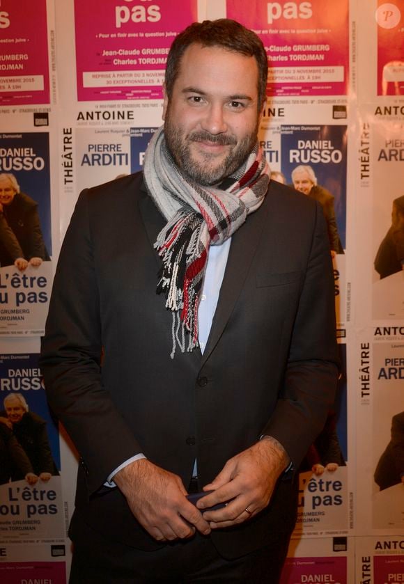 Bruce Toussaint - Photocall de la générale de la pièce "L'être ou pas" au Théâtre Antoine à Paris le 21 mars 2016. © Coadic Guirec/Bestimage