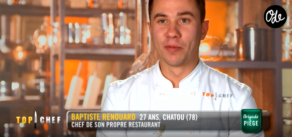 Baptiste lors du quatrième épisode de "Top Chef" saison 10, le 27 février 2019 sur M6.