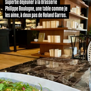 Il s'agit de la Brasserie Philippe, située à Boulogne-Billancourt juste à côté de Roland Garros.

Zinédine Zidane partage son adresse fétiche pour bien manger à Paris.