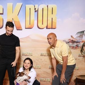 Jérémy Ferrari, Laura Felpin et Eric Judor - Avant-première du film "Les K D'Or" au Grand Rex à Paris le 2 mars 2026. © Denis Guignebourg/Bestimage
