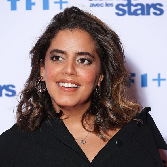 Mais voilà qu'Inès Reg n'avait pas hésité à se servir de ce clash pour son nouveau spectacle, "On est ensemble".
Inès Reg participe au photocall de Danse Avec Les Stars dans les studios de TF1 le 25 janvier 2024 à Paris, France. Photo par Nasser Berzane/ABACAPRESS.COM