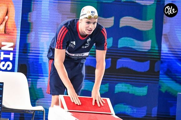 Un an plus tard, le nageur français a créé une société par actions simplifiée (SAS) domiciliée dans sa ville natale de Toulouse

Leon Marchand (FRA) - Championnats d'Europe de natation au Centre aquatique olympique à Saint-Denis le 16 août 2026.
© Baptiste Autissier / PsnewZ / Bestimage