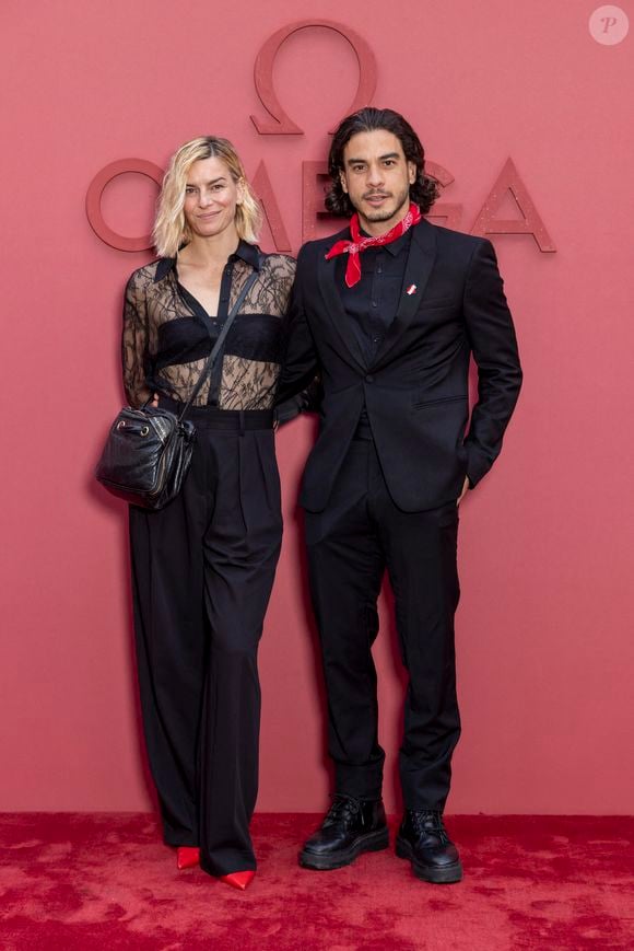 Fauve Hautot, Romain Guillermic -  Photocall  de la soirée d’ouverture  de la « Maison Omega » à l'hôtel de Poulpry, Maison des Polytechniciens pour les JO 2024 (Jeux Olympiques 2024)  à Paris, France, le 27 juillet 2024. © Olivier Borde - Jack Tribeca /Bestimage