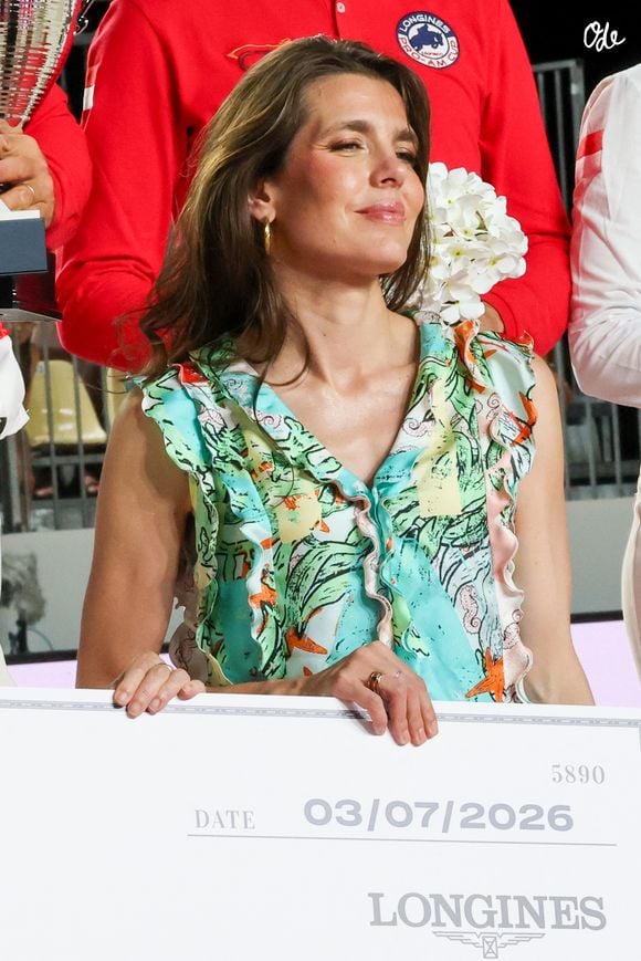 À l’origine de cette épreuve lancée en 2010, la maman de Raphaël et Balthazar en est aujourd’hui la marraine sportive.

Charlotte Casiraghi a assisté à la Monaco Longines Pro Am Cup au profit de l' AMADE à Monaco, le 3 juillet 2024. © Claudia Albuquerque/Bestimage