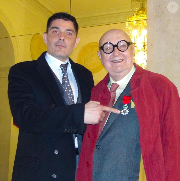 Christophe Dolbeau et son compagnon Jean-Pierre Coffe, photo partagée sur Instagram le 28 mars 2019.
