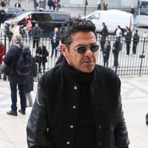 Jamel Debbouze - Arrivées à la cérémonie religieuse en hommage à Rolland Courbis dans l'église de la Madeleine à Paris, France, le 14 janvier 2026. © Jacovides-Moreau/Bestimage