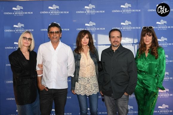 Pascale Arbillot, Pascal Elbé, Anne Parillaud, Alexandre Astier, Mélanie Doutey - Séance photo de la cérémonie de clôture du 8e Festival du cinéma et de la musique de film de La Baule, le 3 juillet 2022. © Rachid Bellak/bestimage