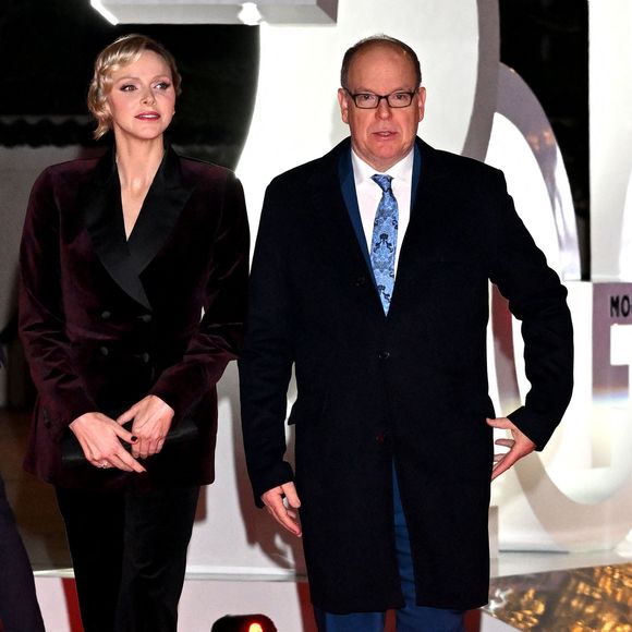 Le prince Albert II de Monaco et la princesse Charlene ont célébré les 25 ans du Grimaldi Forum et inauguré l'extension de l'espace d'exposition accompagné par M. Pierre André Chiappori représentant le ministre d'Etat de la Principauté, M. Henri Fissore, le président du Grimaldi, et de Mme Sylvie Biancheri, la directrice générale, à Monaco le 16 janvier 2025 © Bruno Bebert/Bestimage