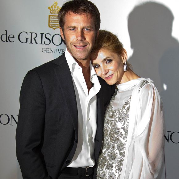 Emanuele Filiberto di Savoia et Clotilde Courau assistent au dîner de 'de Grisogono' lors du 64ème Festival International du Film de Cannes à l'Hôtel Du Cap au Cap d'Antibes, France, le 17 mai 2011. Photo by Hubert Boesl/DPA/ABACAPRESS.COM
