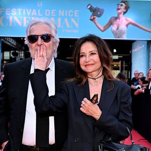 Pierre Arditi et sa femme Evelyne Bouix - Tapis rouge de la soirée d'ouverture de la 7ème édition du festival Cineroman à Nice le 29 septembre 2025. © Dominique Jacovides - Bruno Bebert / Bestimage