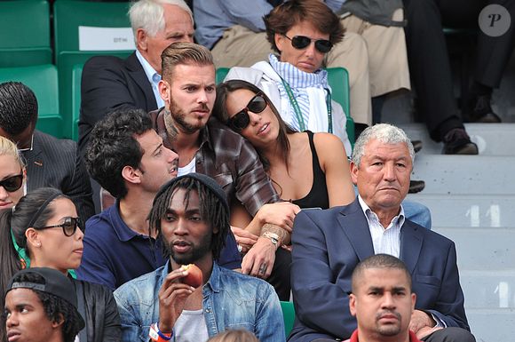 M. Pokora (Matt Pokora) et Scarlett assistent aux Internationaux de France de tennis de Roland Garros à Paris le 2 juin 2014. © Giancarlo Gorassini/Bestimage
