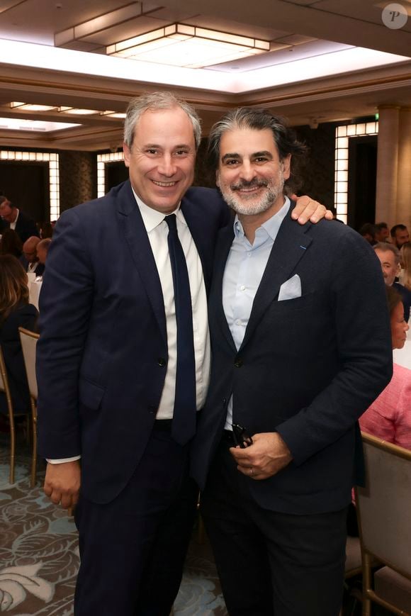 Exclusif - Benjamin Patou, Stéphane Hasbanian au déjeuner du Chinese Business Club, avec C.Hanouna comme invité d’honneur, à Paris, France, le 19 juin 2025. © Jack Tribeca/Bestimage