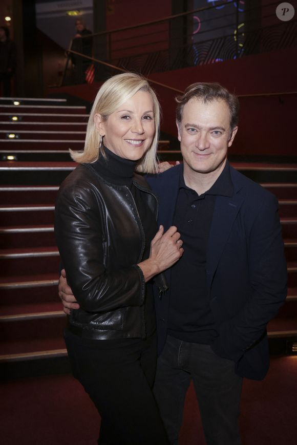 Exclusif - Laurence Ferrari et son mari Renaud Capuçon - People au concert de Renaud Capuçon à l'Olympia à Paris, France, le 10 mars 2024. © Moreau-Tribeca/Bestimage