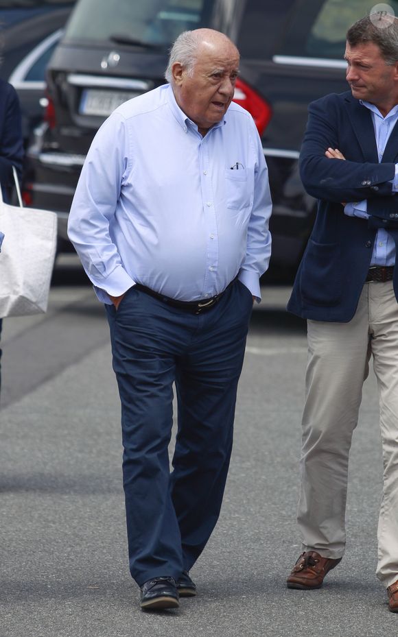 Amancio Ortega - People au jumping international CSI en Corogne, espagne le 29 juillet 2017.