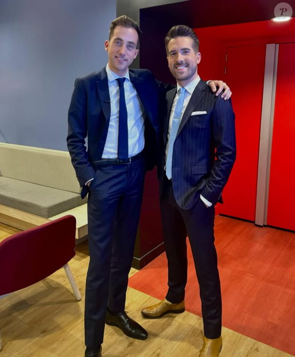 Mariage de Guillaume Cérin, journaliste LCI, et son compagnon Thomas Pernette, spécialiste royauté déjà vu sur BFMTV.