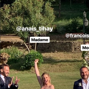 François-Xavier Demaison et Anaïs Tihay se sont mariés le 7 juin 2019 dans les Pyrénées-Orientales, unis à la mairie de Perpignan avant de célébrer leurs noces au château de Valmy à Argelès-sur-Mer. Image Instagram.