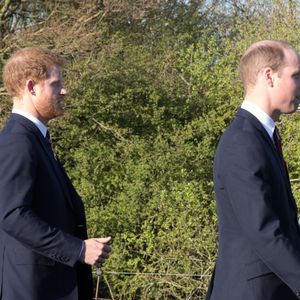 Le prince William et le Prince Harry lors des commémorations des 100 ans de la bataille de Vimy, le 9 avril 2017. @Cyril Moreau / Bestimage