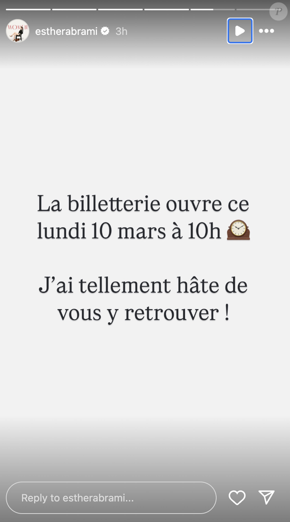 Esther Abrami a annoncé une excellente nouvelle à ses fans vendredi 7 mars 2025 sur Instagram.