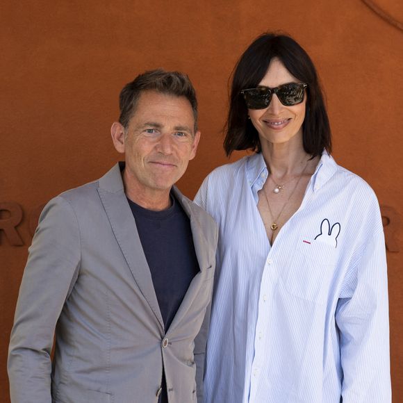 Géraldine Maillet et Daniel Riolo au village lors des Internationaux de France de Tennis de Roland Garros 2025. Paris, le 30 mai 2025. 
© Moreau / Jacovides / Bestimage