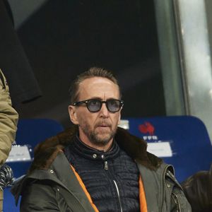 Philippe Caverivière en tribunes lors du match du Tournoi des Six Nations opposant la France à l'Écosse (35-16) au Stade de France à Saint-Denis, Seine Saint-Denis, France, le 15 mars 2025. © Christian Liewig/Bestimage