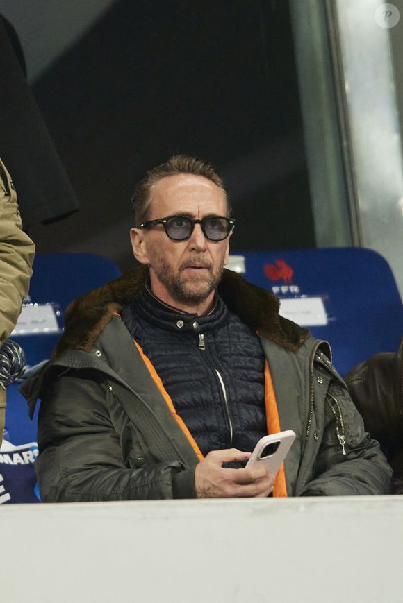 Philippe Caverivière en tribunes lors du match du Tournoi des Six Nations opposant la France à l'Écosse (35-16) au Stade de France à Saint-Denis, Seine Saint-Denis, France, le 15 mars 2025. © Christian Liewig/Bestimage