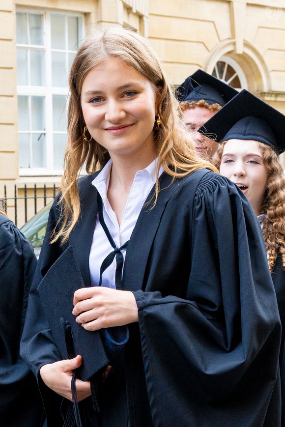 La princesse Elisabeth assiste à la cérémonie de remise des diplômes de la princesse Elisabeth du Lincoln College au Sheldonian Theater de l'Université d'Oxford. Oxford, Royaume-Uni, le 23 juillet 2024. Photo by Mischa Schoemaker/ABACAPRESS.COM
