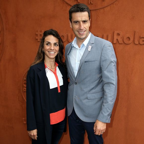 Tony Estanguet et sa femme Laeticia - People au village des internationaux de France de tennis à Roland Garros à Paris 4 juin 2016. © Dominique Jacovides / Bestimage