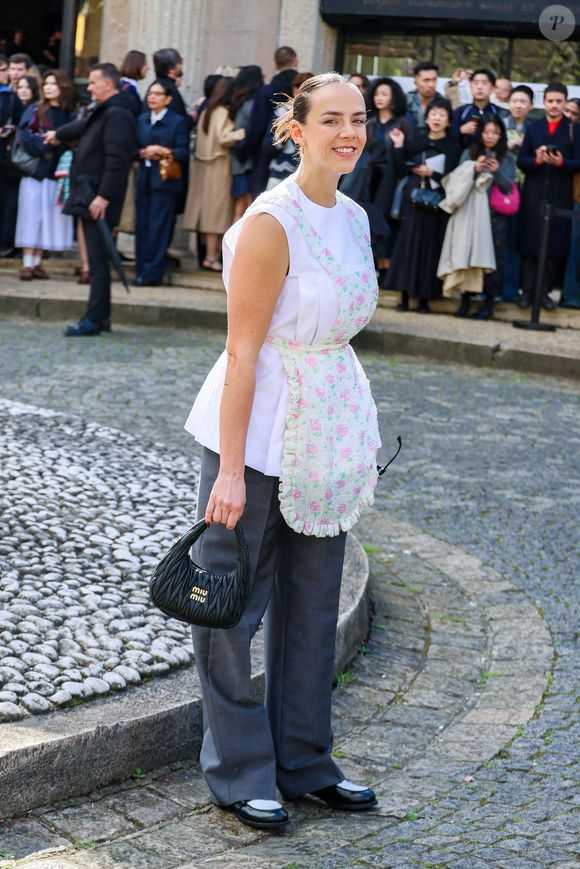 Pauline Ducruet aux arrivées au défilé Miu Miu Collection Femme Prêt-à-Porter Automne/Hiver 2026-2027 lors de la Fashion Week de Paris (PFW) au palais d'lena conseil Economique, social et environnemental, à Paris, France, le 10 mars 2026. © Denis Guignebourg/Bestimage