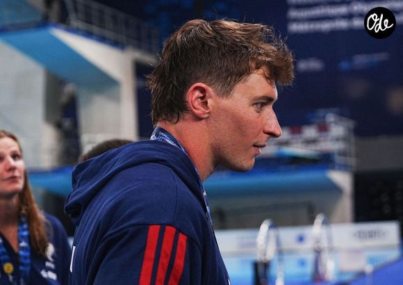 Maxime Grousset lors de la finale du relais mixte 4x100 mètres 4 nages des Championnats d'Europe de natation 2026 à Paris, le 11 août 2026.

© Laurent Lairys / PsnewZ / Bestimage