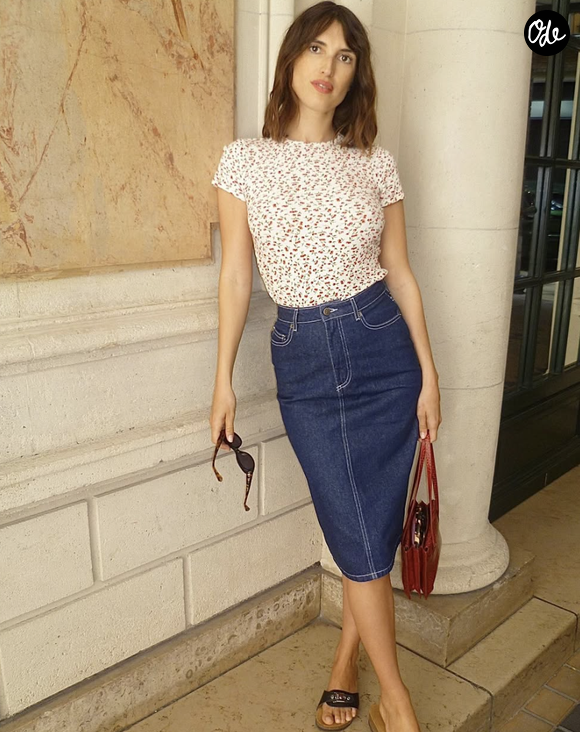 Jeanne Damas, fondatrice de la marque Rouje, sur Instagram