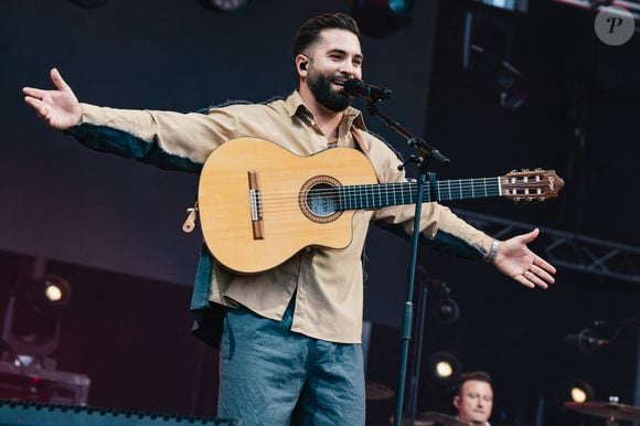 Kendji Girac sur la scène du V and B Fest' à Château-Gontier sur Mayenne le 21 août 2025 

© Alexandre Fumeron / Afterdepth / Bestimage