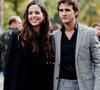 Difficile d’en savoir plus sur les deux acteurs qui gardent leur vie sentimentale et familiale très privée.
Street style, Anouchka Delon et Julien Dereims arrivant au défilé prêt-à-porter Elie Saab printemps-été 2020, qui s'est tenu au Pavillon Ledoyen, Paris, France, le 28 septembre 2019. Photo par Marie-Paola Bertrand-Hillion/ABACAPRESS.COM