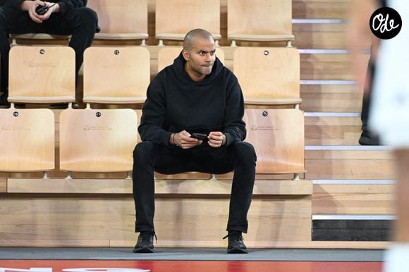 Tony PARKER, président de l'Asvel, lors du match de l'Euroligue Turkish Airlines opposant Monaco à Lyon le 21 novembre 2024 à la Salle Gaston Médecin, à Monte-Carlo, en France. Photo de Pascal Della Zuana /Icon Sport/ABACAPRESS.COM
