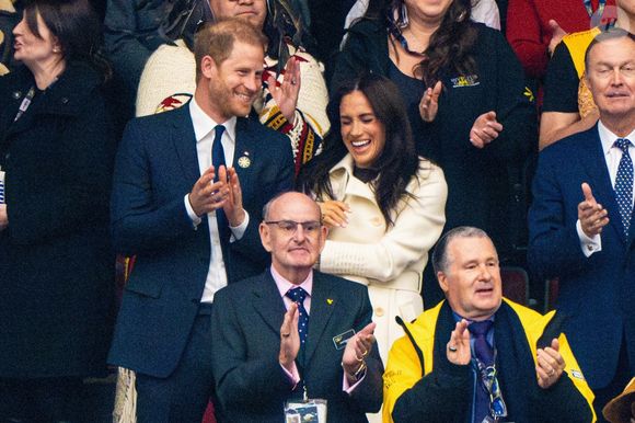 Le prince Harry et Meghan Markle assistent à la cérémonie d'ouverture des "Invictus Games Vancouver Whistler 2025" au Canada le 8 février 2025. Backgrid USA / Bestimage