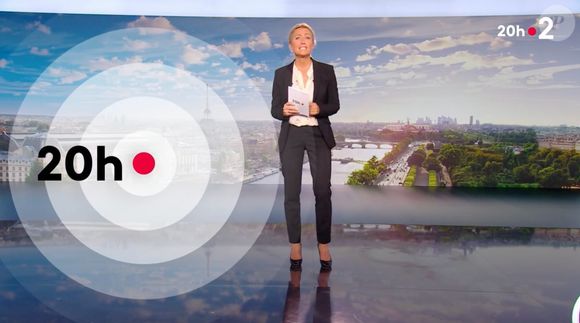Anne-Sophie Lapix aux commandes du JT de 20heures sur France 2 ce jeudi 29 mai 2025 (Capture d'écran).