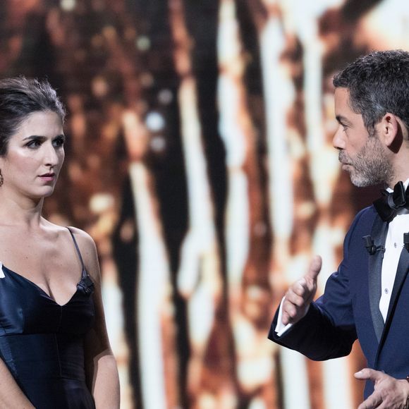 Géraldine Nakache et Manu Payet, maître de cérémonie - 43ème cérémonie des Cesar à la salle Pleyel à Paris, le 2 mars 2018.
© Dominique Jacovides - Olivier Borde / Bestimage