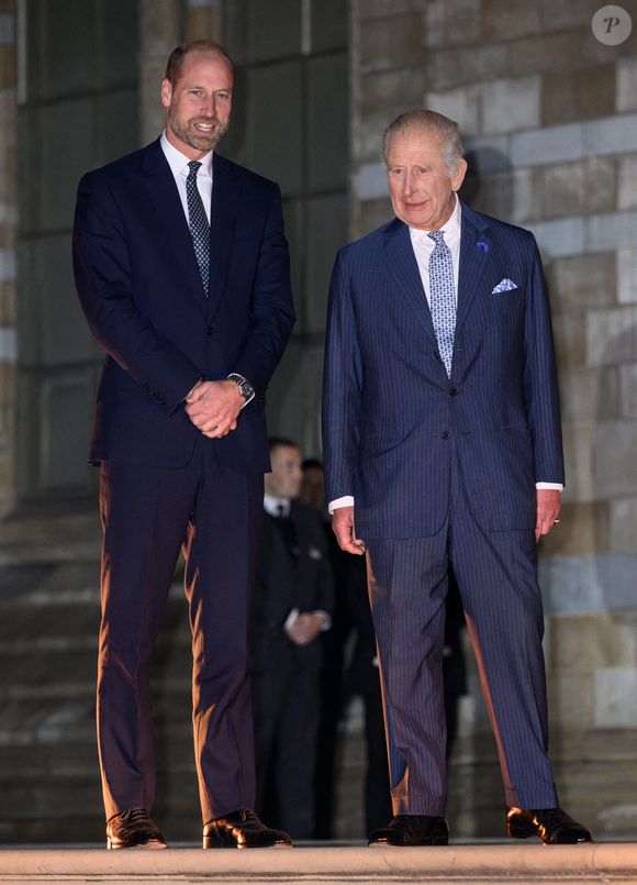 Le Roi et le Prince de Galles arrivent pour l'événement Countdown to Cop30, organisé conjointement par le Natural History Museum et le gouvernement britannique au London Museum, réunissant les acteurs du changement qui s'attaquent au changement climatique et à la perte de la nature avant le Sommet Cop30 à Belem, Brésil, en novembre, à Londres, Royaume-Uni, le 9 octobre 2025. Photo par Doug Peters/Empics/ABACAPRESS.COM