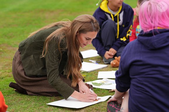 Kate Middletonau parc de Frogmore à Windsor, dans le Berkshire, lors du deuxième jour de la deuxième visite d'État du président américain Donald Trump au Royaume-Uni. © PA Photo/ Bestimage