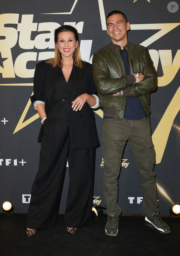 Elodie Villemus et Pierre Henry Le Defond - Photocall de la soirée de lancement de la 13ème saison de la "Star Academy" au cinéma Le Grand Rex à Paris. La Star Academy 2025 sera diffusé à partir du 18 octobre 2025 sur TF1.
© Guirec Coadic/Bestimage