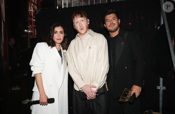 Exclusif - Olivia Ruiz, Eddy de Pretto et Vincent Niclo en backstage de l'enregistrement de la soirée "Les 30 ans du sidaction - la soirée événement" au Grand Rex à Paris diffusée le 23 mars 2024 sur France 2
Crédit : Coadic Guirec / Cyril Moreau / Bestimage