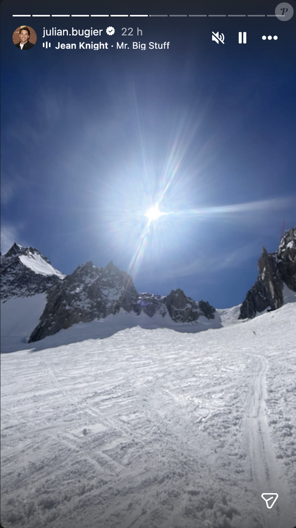 Julian Bugier a partagé des images de son séjour au ski. Capture d'écran Instagram