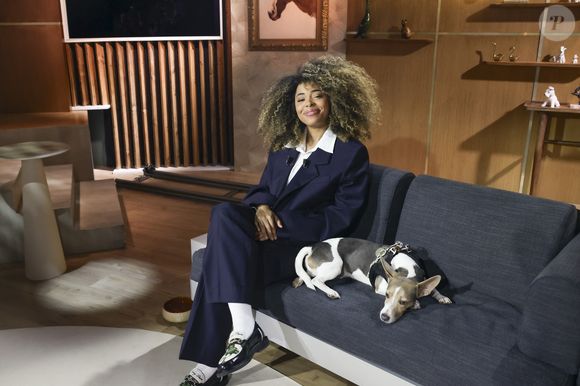 Exclusif - Oli sur plateau de l'émission "Animalement Vôtre" présentée par B.Montiel et diffusée le 4 janvier 2026 sur France 3, à Paris, France, le 3 décembre 2025. © Jack Tribeca/Bestimage