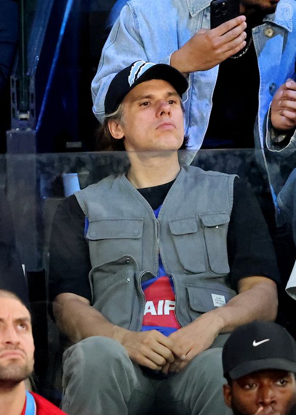 Orelsan - Les célébrités assistent à la victoire de l'équipe des USA de basket face au Brésil (122-87) lors des Jeux Olympiques de Paris2024, le 6 août 2024. © Jacovides-Perusseau / Bestimage