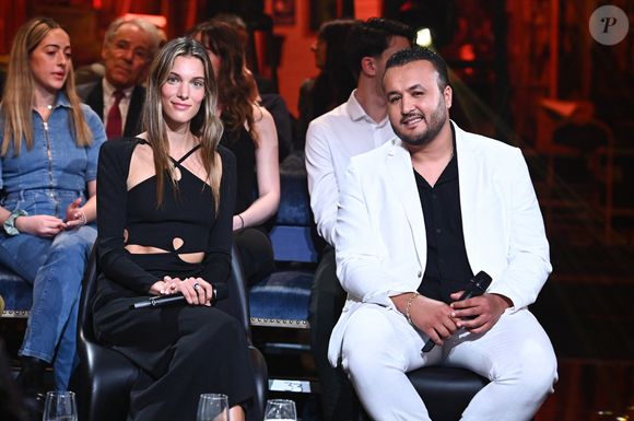 Exclusif - Charlotte Cardin et Naestro - Enregistrement de l'émission "Le Grand Echiquier : Spéciale Charles Aznavour" à l'Opéra royal de Versailles, présentée par C.Chazal et A.Manoukian, et diffusée sur France 2 le 29 mai 2025. © Guillaume Gaffiot/Bestimage
