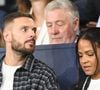 M Pokora et sa compagne Christina Milian au Parc des Princes lors du match de qualification pour la Coupe du monde entre la France et l'Islande. Paris, France, 9 septembre 2025. Photo by Florian Poitout/ABACAPRESS.COM