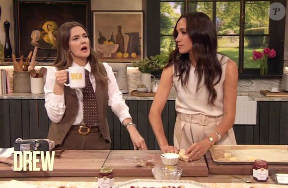 Meghan Markle, duchesse de Sussex dans le Drew Barrymore Show, le 7 mars 2025. © JLPPA / Bestimage