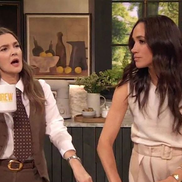 Meghan Markle, duchesse de Sussex dans le Drew Barrymore Show, le 7 mars 2025. © JLPPA / Bestimage